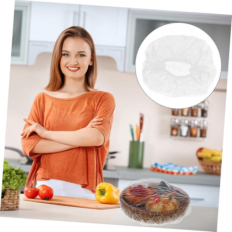 Reusable Elastic Stretch Lids 100Pcs Food Storage Bowl Covers Tear Resistant For Kitchen Leftovers Picnics - Image 2